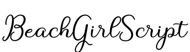 BeachGirlScript  les polices de caractères gratuit tlcharger