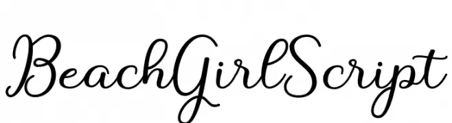 BeachGirlScript  Fuentes Gratis Descargar