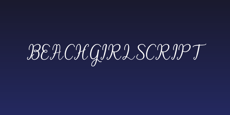 BeachGirlScript Social Header