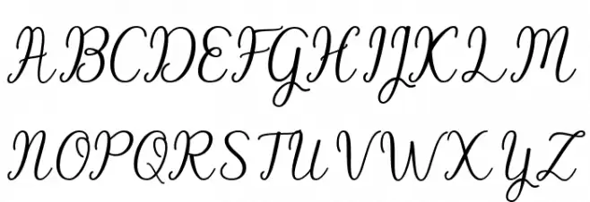 BeachGirlScript Polices MAJUSCULES