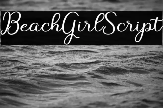 BeachGirlScript Font examples