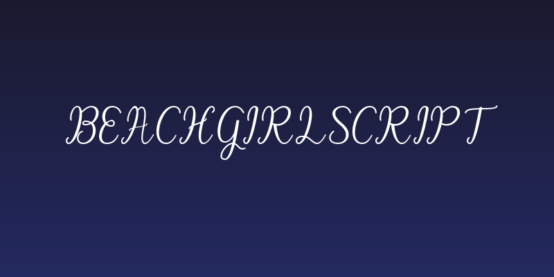 BeachGirlScript Social Header
