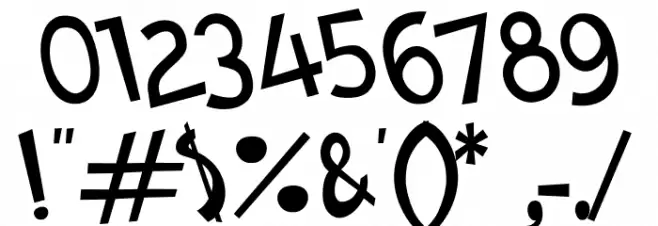 BeachPartyCartoon Font OTHER CHARS