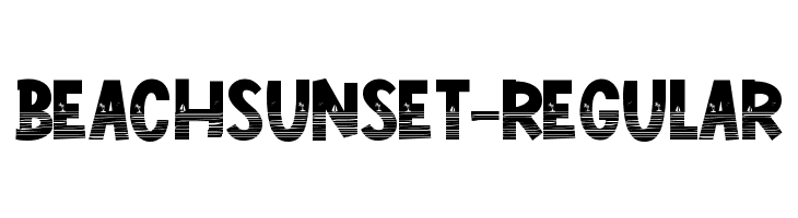 BeachSunset-Regular  免费字体下载