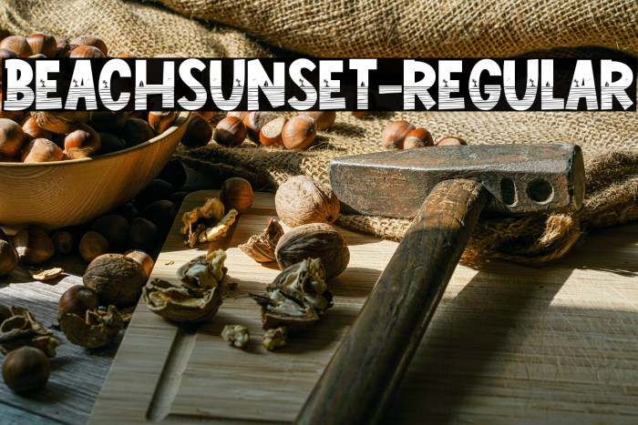 BeachSunset-Regular Example 1