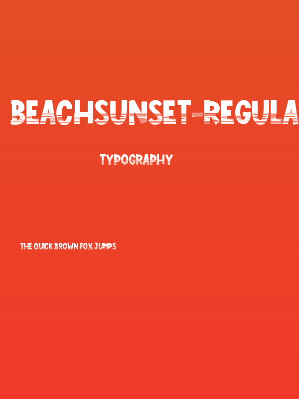BeachSunset-Regular Poster