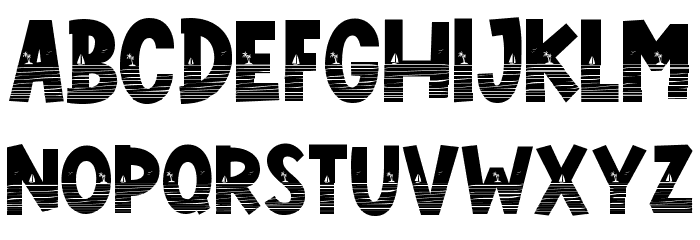 BeachSunset-Regular Font LOWERCASE
