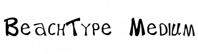 BeachType  Medium  नि: शुल्क फ़ॉन्ट्स डाउनलोड