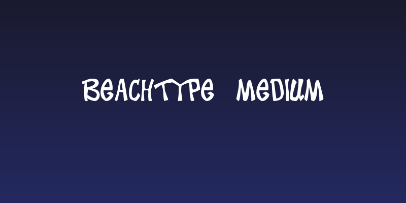 BeachType  Medium Social Header