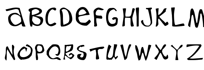 BeachType Medium Font LOWERCASE