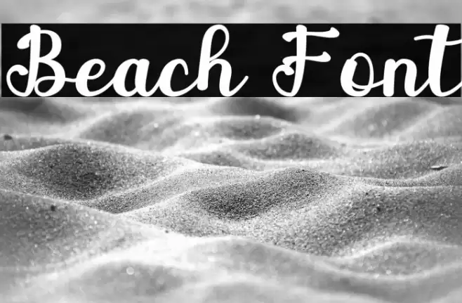 Beach Font examples