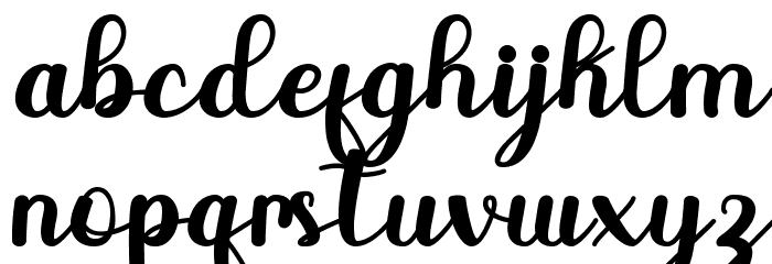 Beach Font LOWERCASE