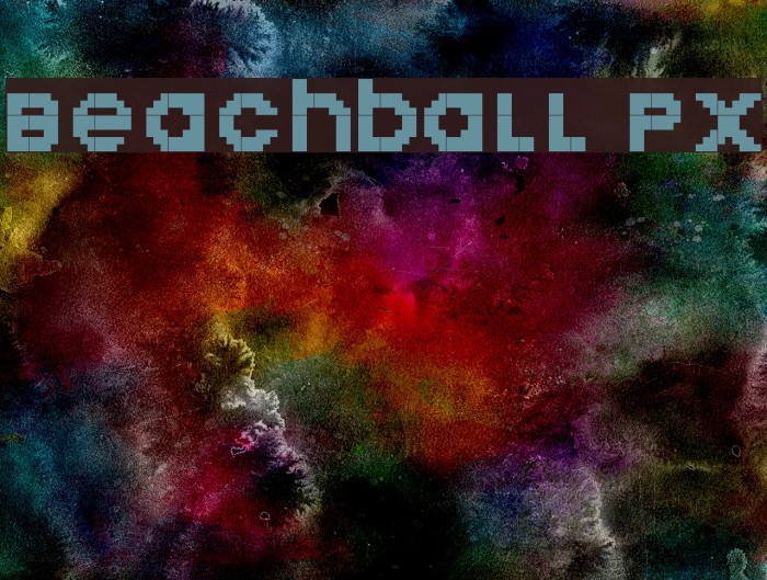 Beachball Px Font examples