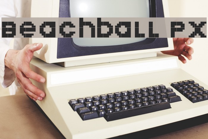 Beachball Px Font examples