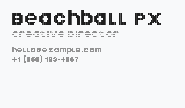Beachball Px Business Card