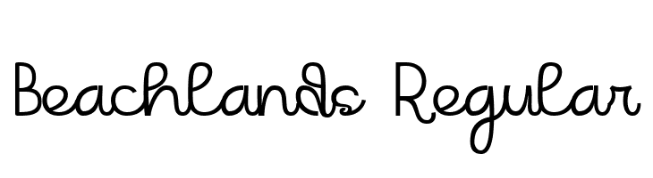 Beachlands Regular  Frei Schriftart Herunterladen