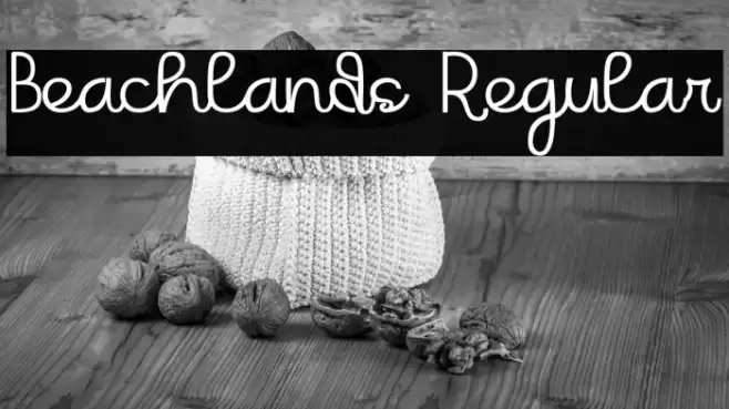 Beachlands Regular Font examples