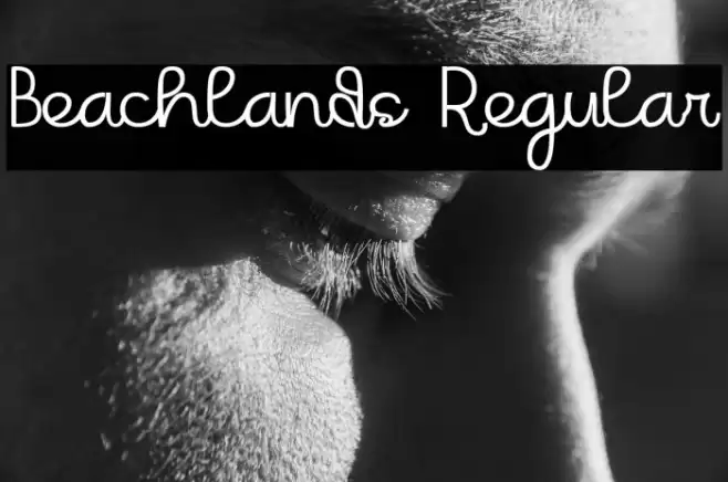 Beachlands Regular Font examples
