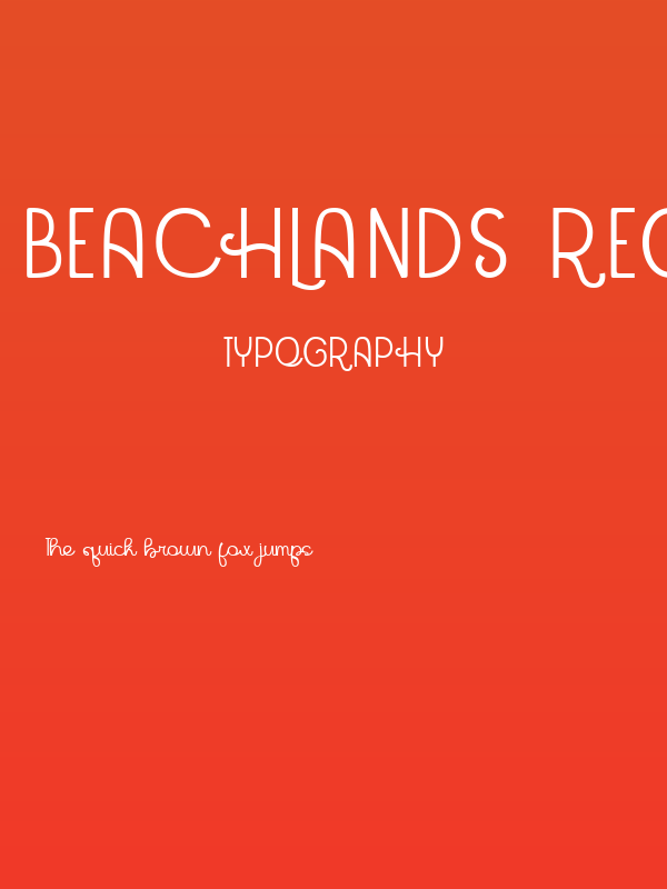 Beachlands Regular Poster