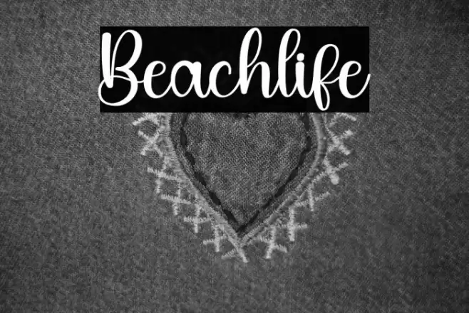 Beachlife 字体 examples