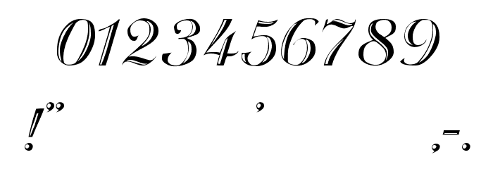 Beachman Script Font OTHER CHARS
