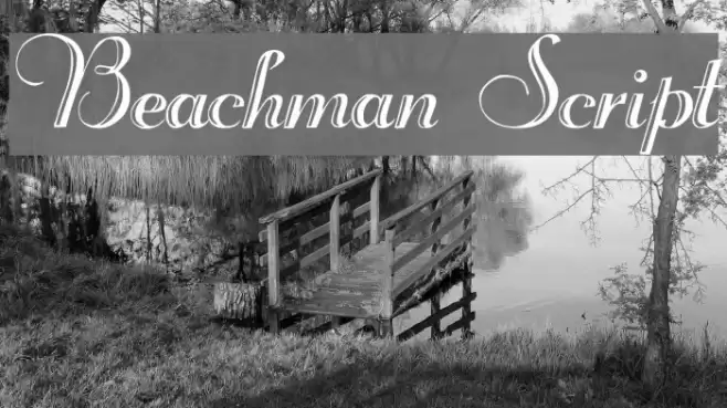 Beachman Script Caratteri examples