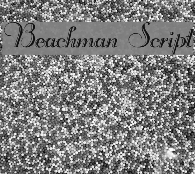 Beachman Script Caratteri examples