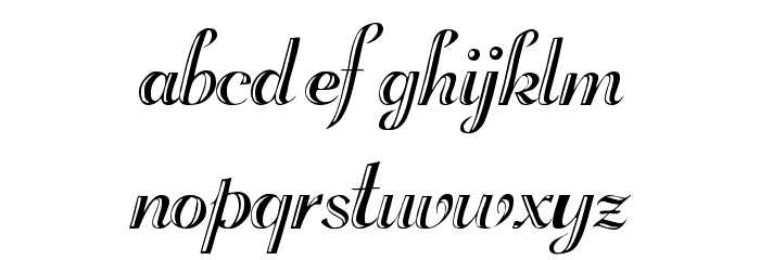 Beachman Script Font LOWERCASE