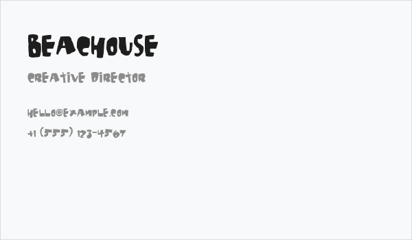 Beachouse Business Card
