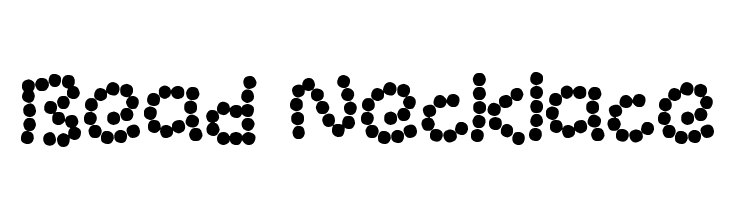 Bead Necklace  Free Fonts Download