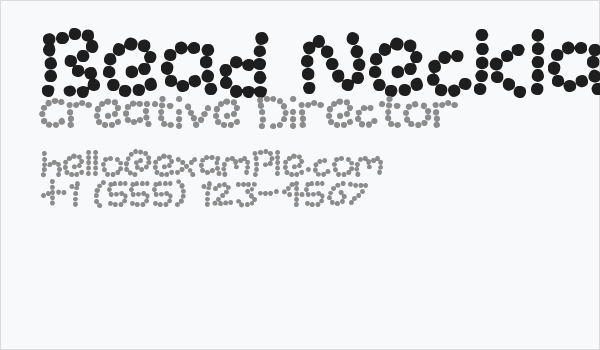 Bead Necklace Business Card