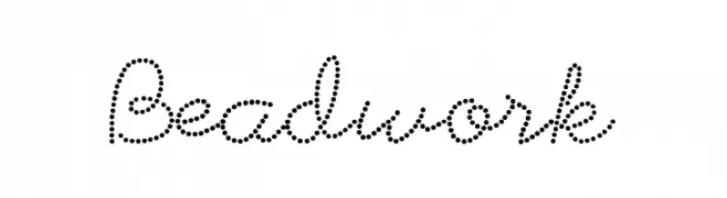 Beadwork  Frei Schriftart Herunterladen