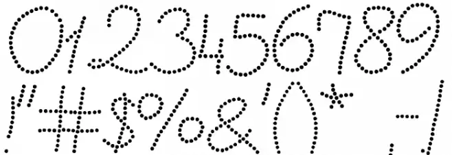 Beadwork Font OTHER CHARS