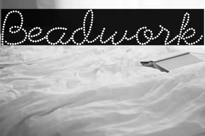 Beadwork Font examples