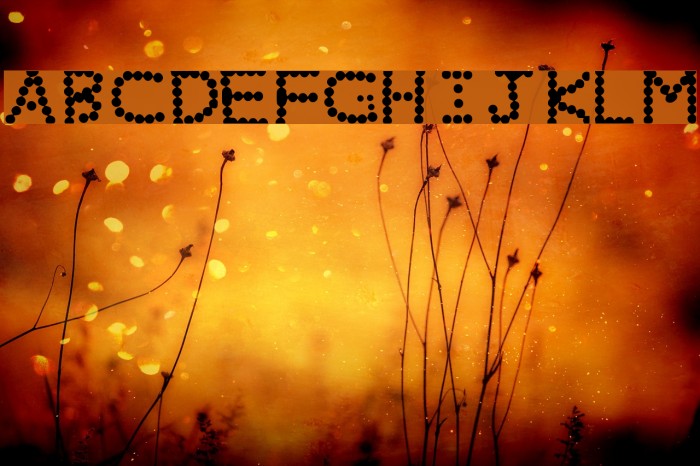 Beady Font examples