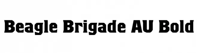 Beagle Brigade AU Bold  les polices de caractères gratuit tlcharger