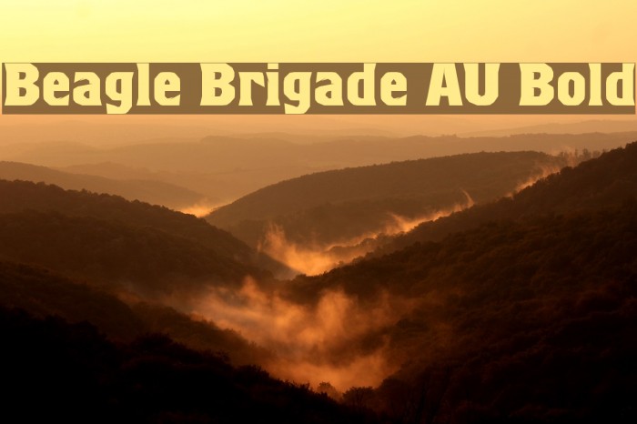 Beagle Brigade AU Bold Font examples