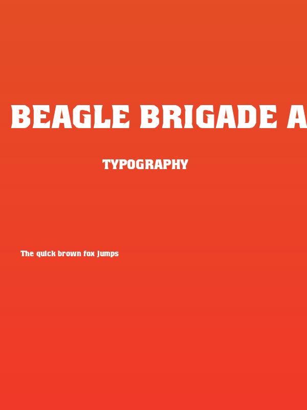 Beagle Brigade AU Bold Poster