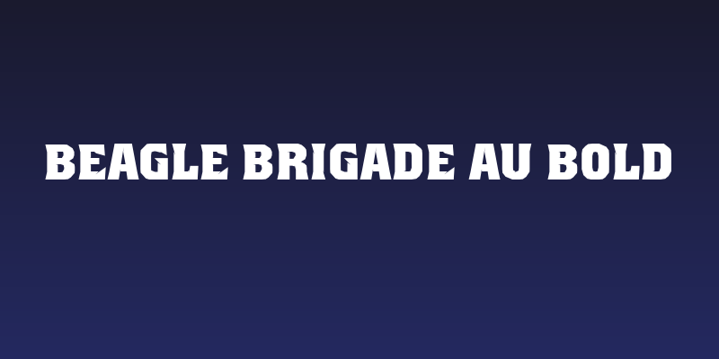 Beagle Brigade AU Bold Social Header
