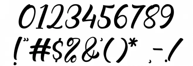 Bealy Beyla Font OTHER CHARS