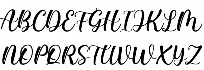 Bealy Beyla Font UPPERCASE