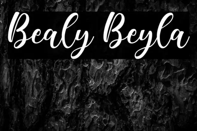 Bealy Beyla Font examples