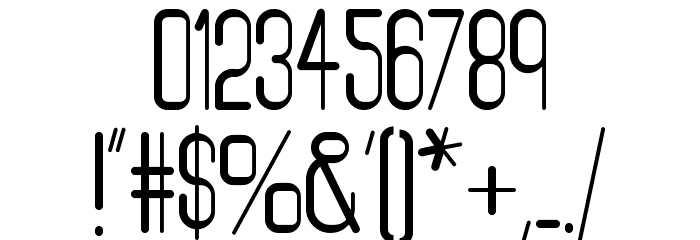 Beam 101 Regular Font OTHER CHARS