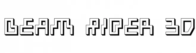 Beam Rider 3D  Frei Schriftart Herunterladen
