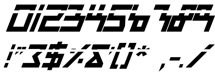 Beam Rider Bold Italic Laser Fonte OUTROS PERSONAGENS