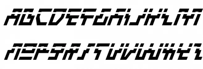 Beam Rider Bold Italic Laser Polices MAJUSCULES