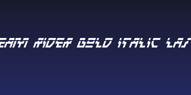 Beam Rider Bold Italic Laser Social Header