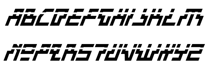 Beam Rider Bold Italic Laser Fonte MINÚSCULAS