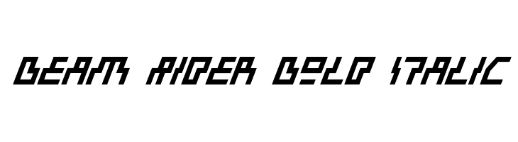 Beam Rider Bold Italic  font caratteri gratis