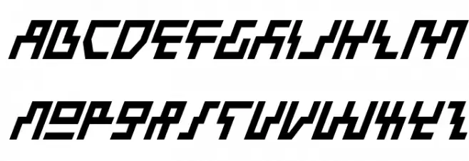Beam Rider Bold Italic Schriftart Groß